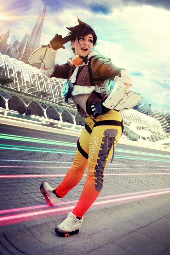 Shoot by Flor y Fali - Tracer cosplay by Luzbel d'Auvergne